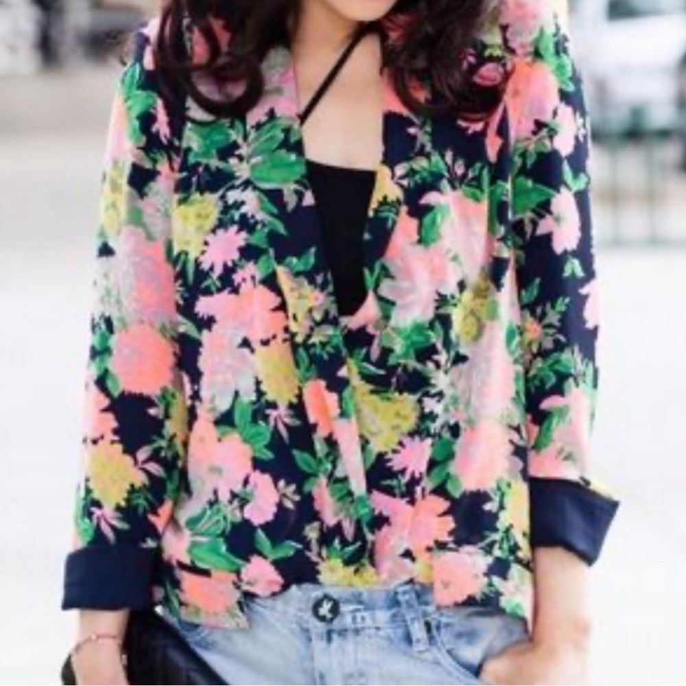 Cartonnier X Anthropologie Floral Blazer